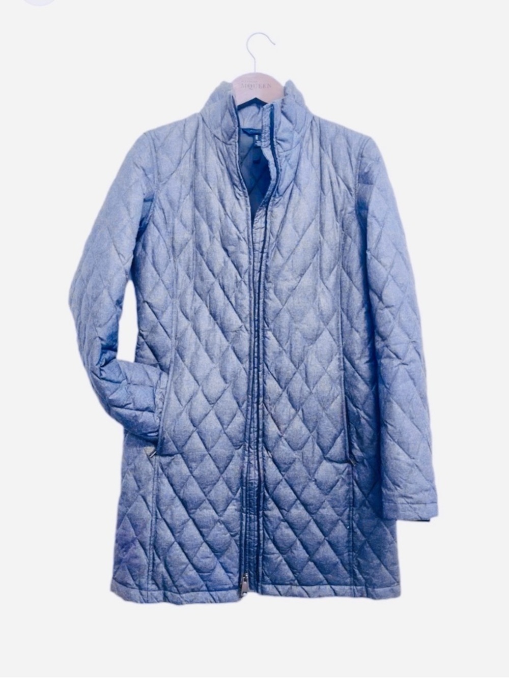 LAND’S END Down Quilted Jacket, opal blue